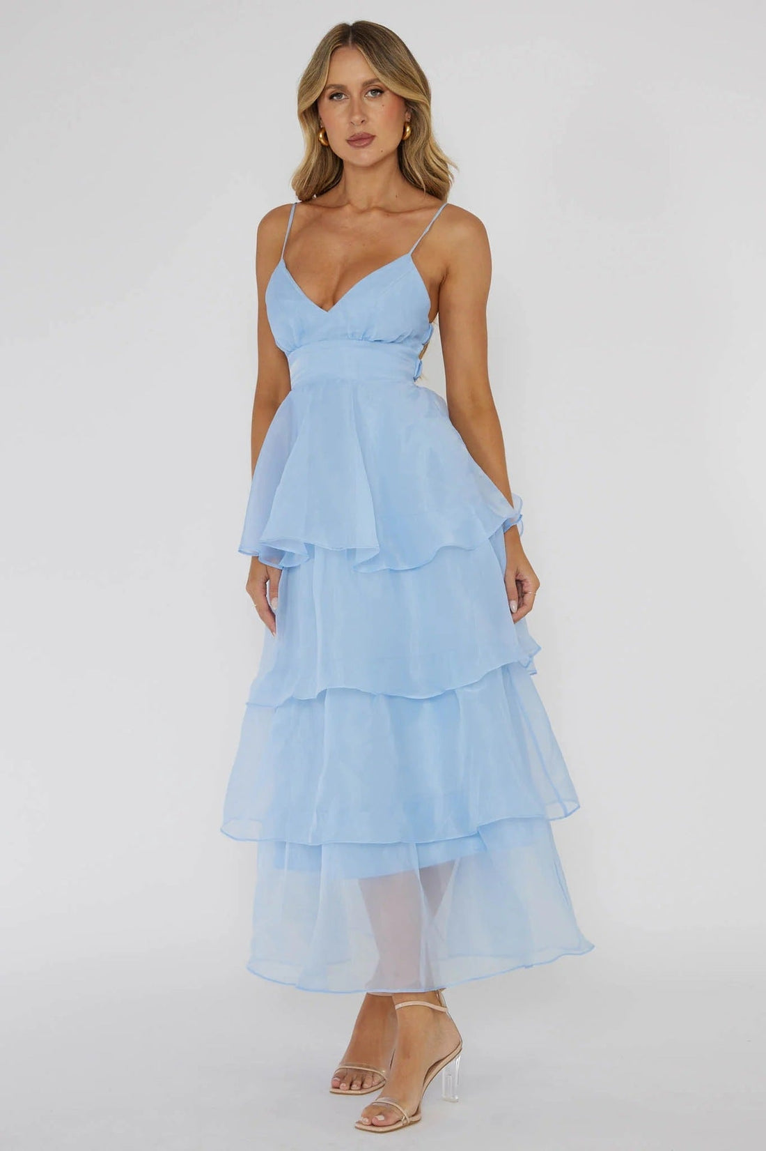 Ethereal Glamour V-neck dress
