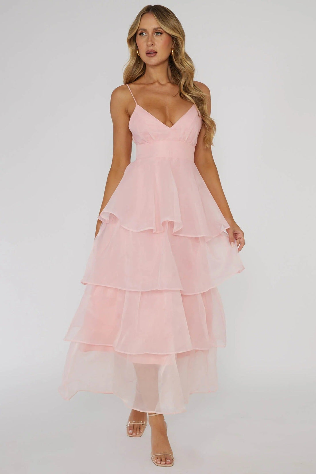 Ethereal Glamour V-neck dress