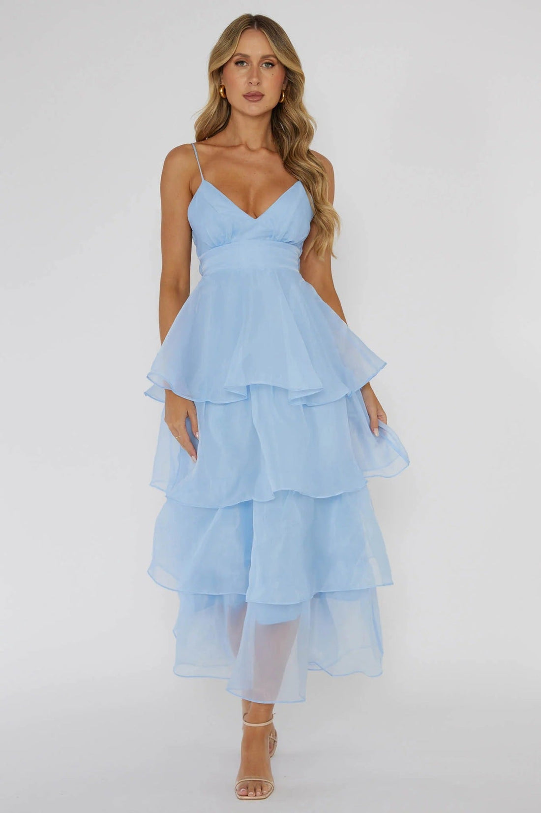 Ethereal Glamour V-neck dress