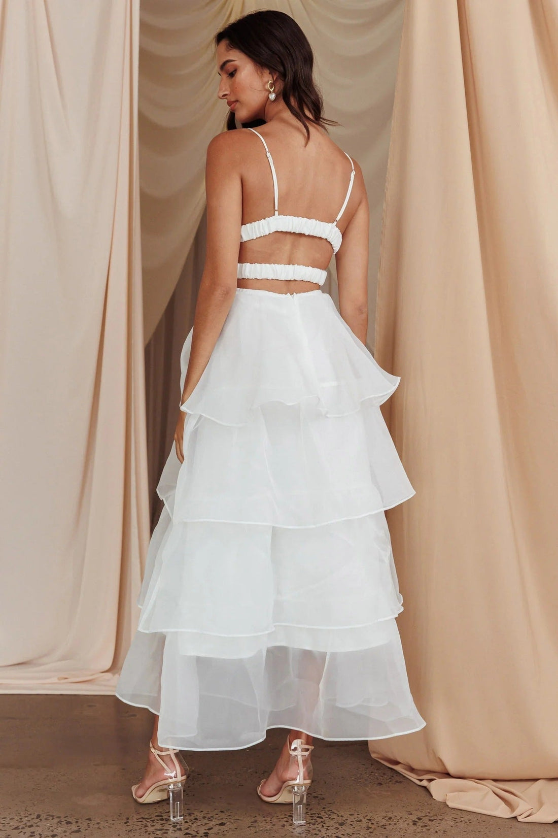Ethereal Glamour V-neck dress