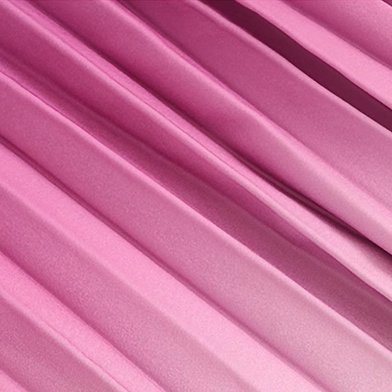 Two-Tone Dress with Pleated Detail