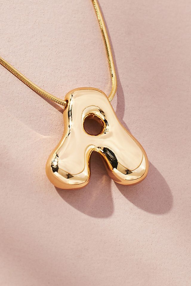 Waterdrop Initial Necklace