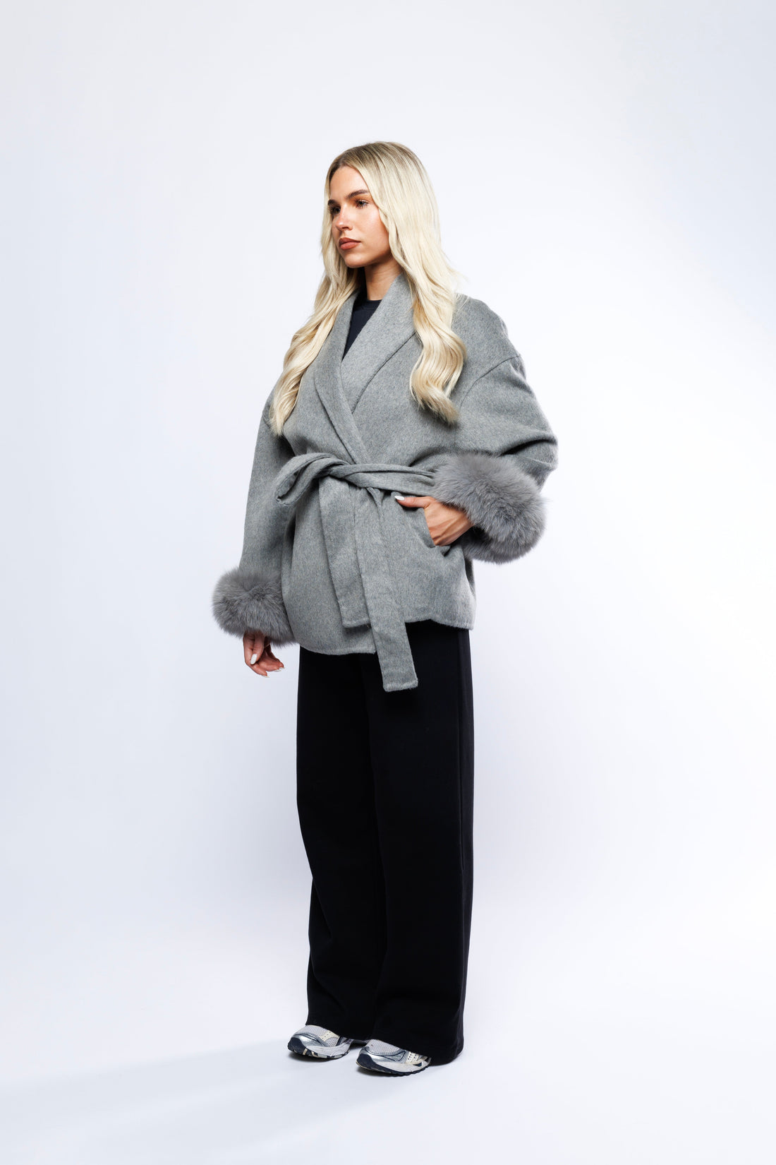 Elysian Wool Wrap Coat
