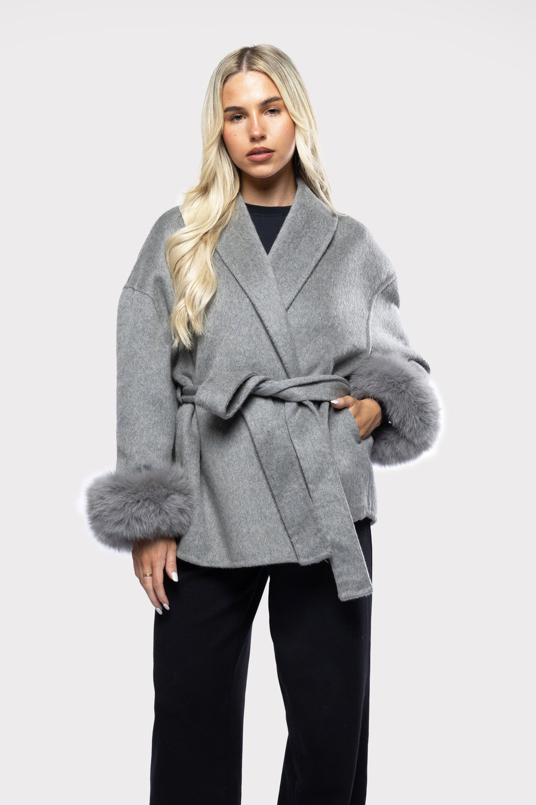 Elysian Wool Wrap Coat
