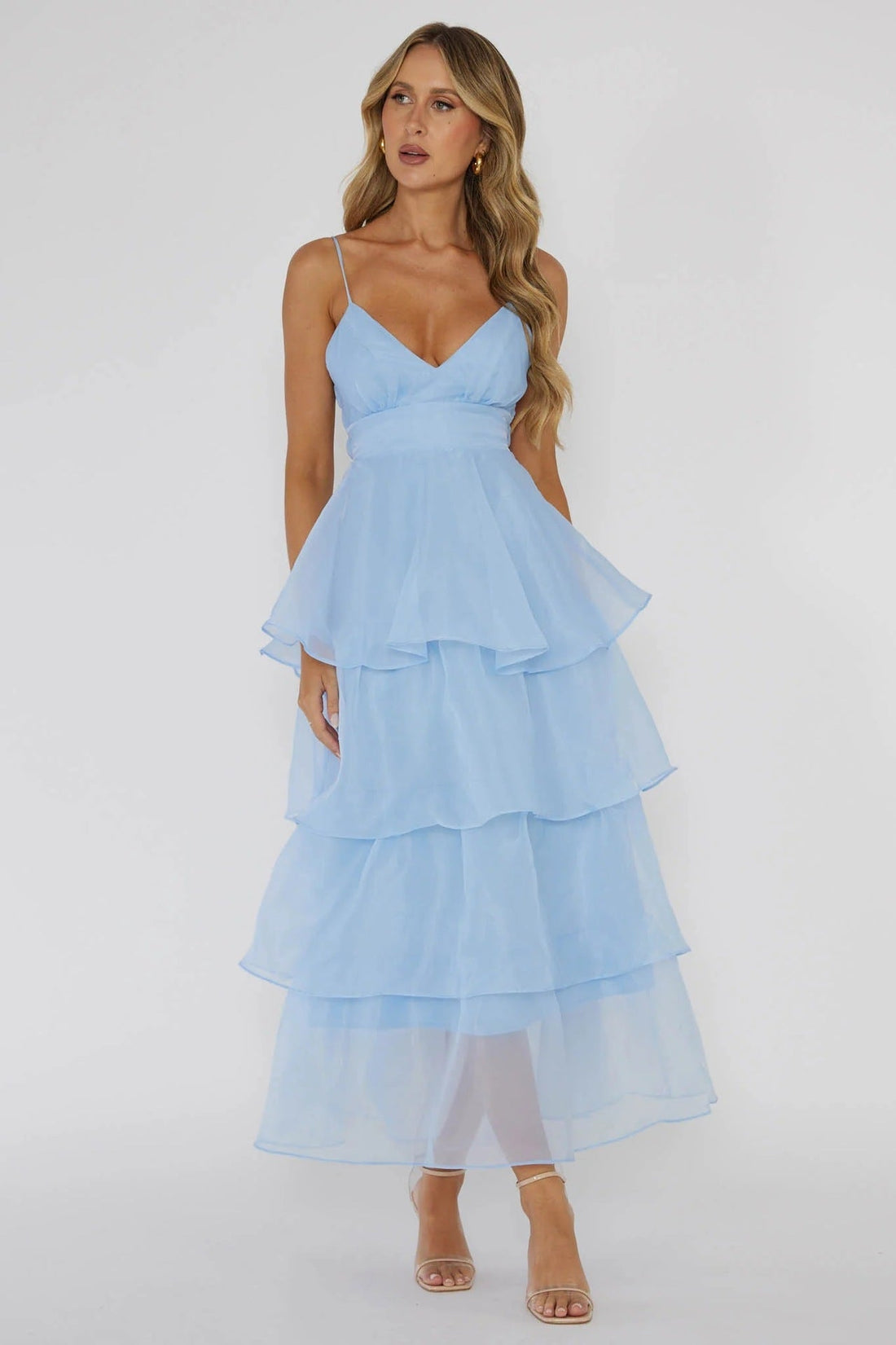 Ethereal Glamour V-neck dress