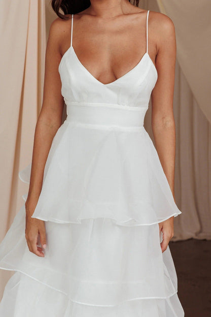 Ethereal Glamour V-neck dress