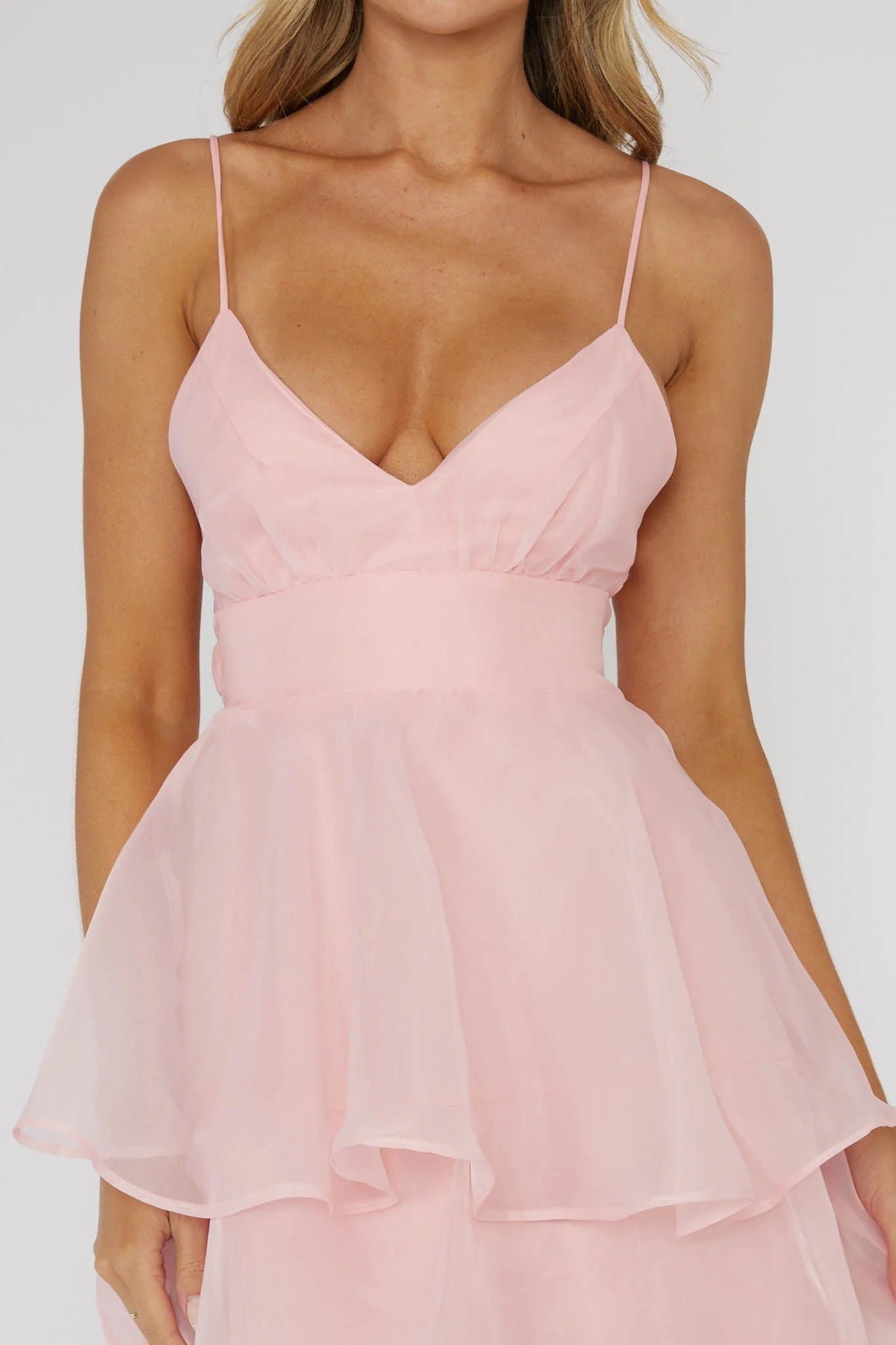 Ethereal Glamour V-neck dress