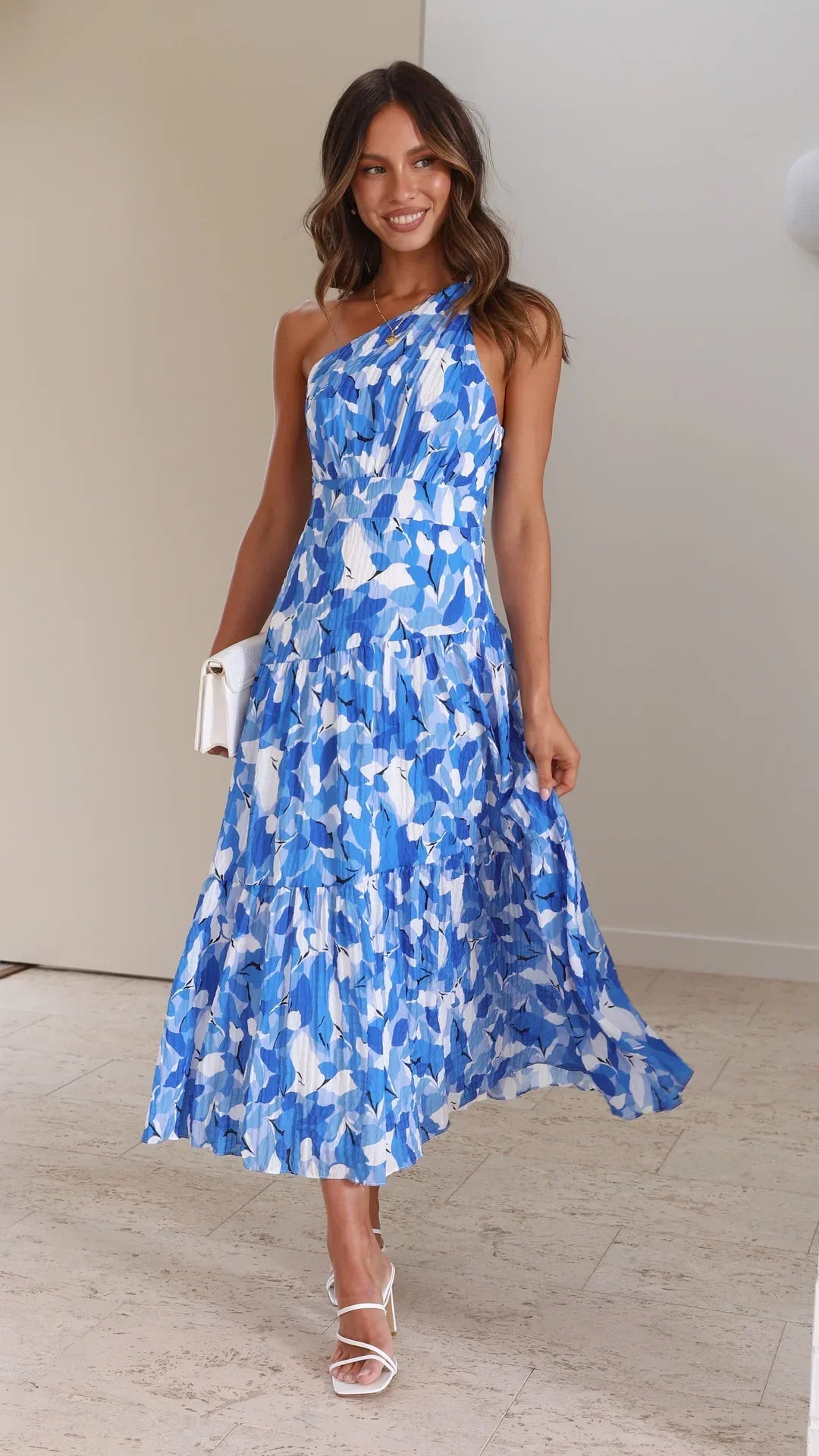 Julia Women's Maxi Dress - One-Shoulder, Elegant
