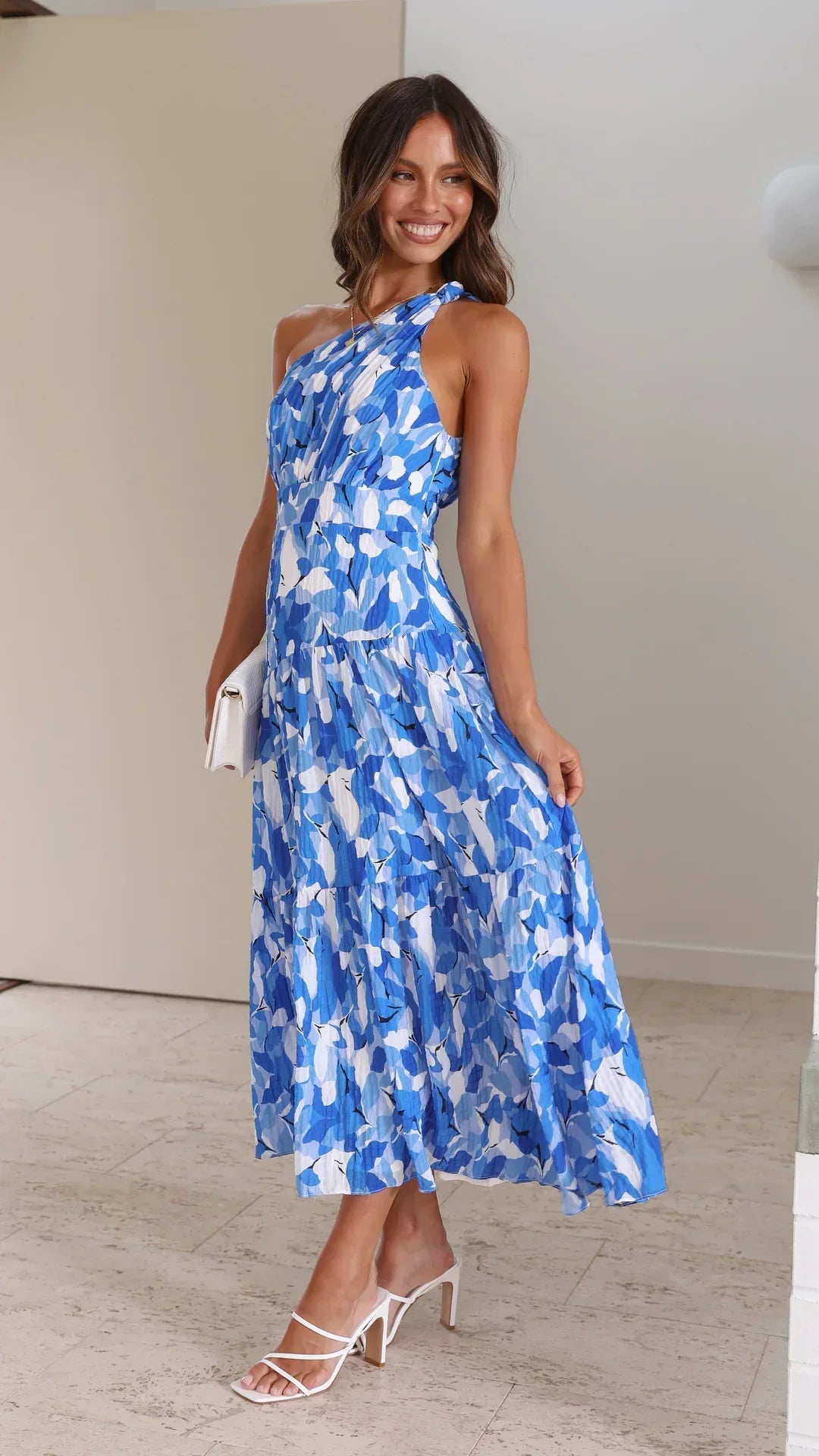 Julia Women's Maxi Dress - One-Shoulder, Elegant
