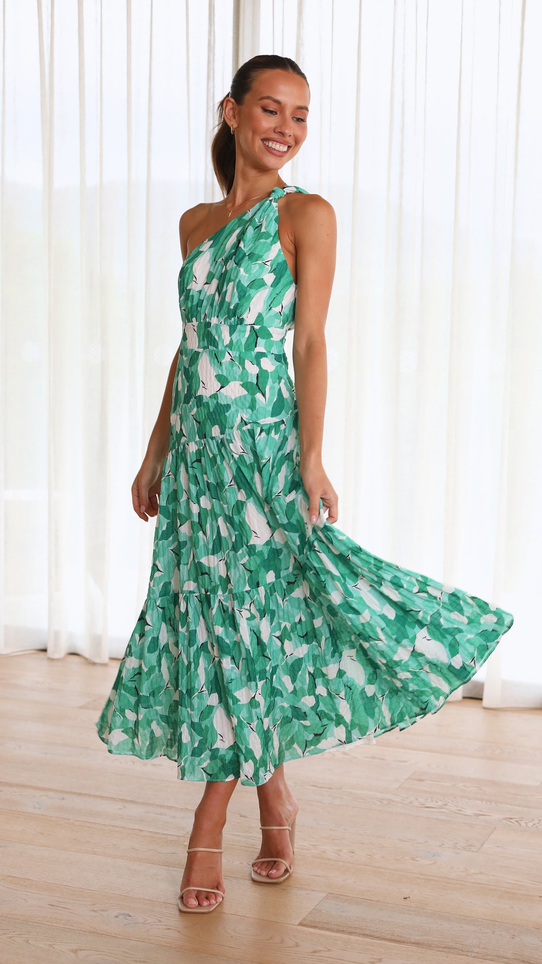 Julia Women's Maxi Dress - One-Shoulder, Elegant