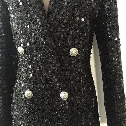 Robinson Sequin Blazer Women - Double-Breasted, Slim Fit