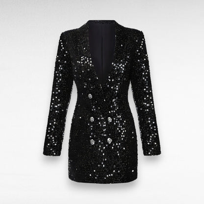 Robinson Sequin Blazer Women - Double-Breasted, Slim Fit