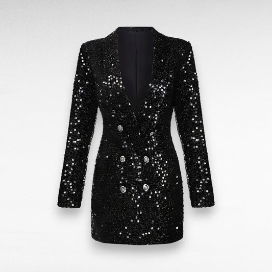 Robinson Sequin Blazer Women - Double-Breasted, Slim Fit