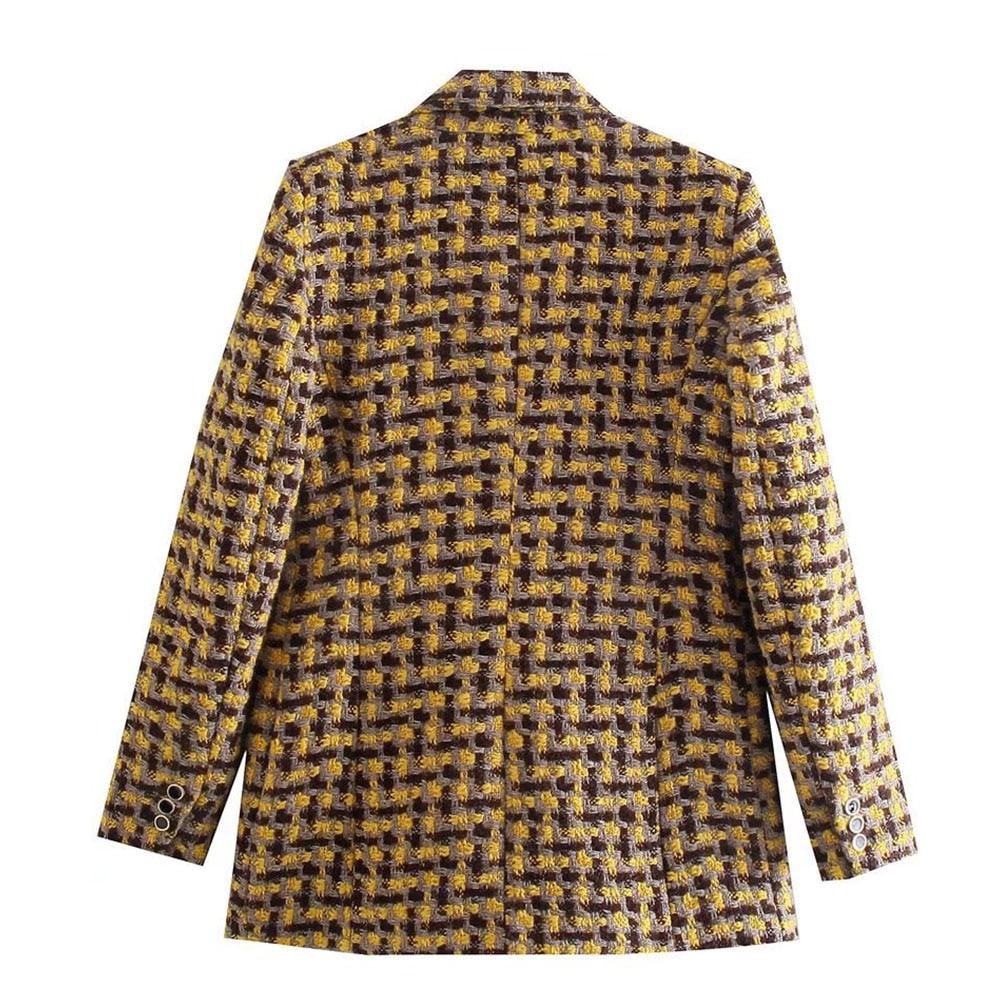 The Logan Houndstooth Long Sleeve Blazer