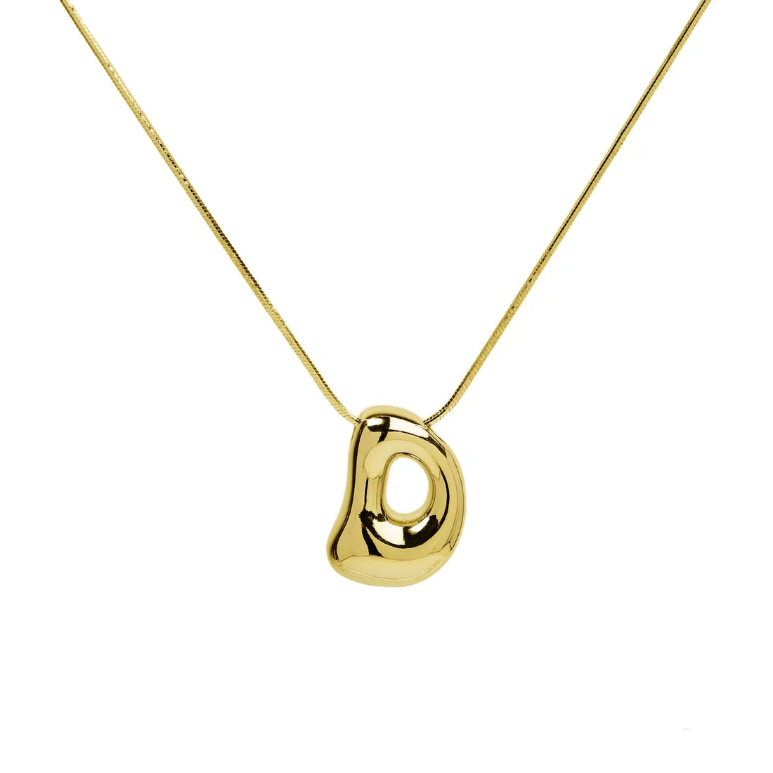 Waterdrop Initial Necklace