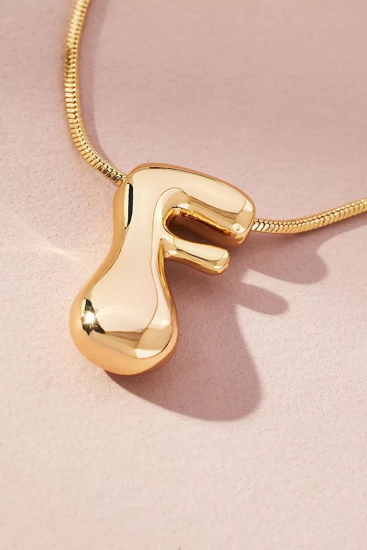 Waterdrop Initial Necklace