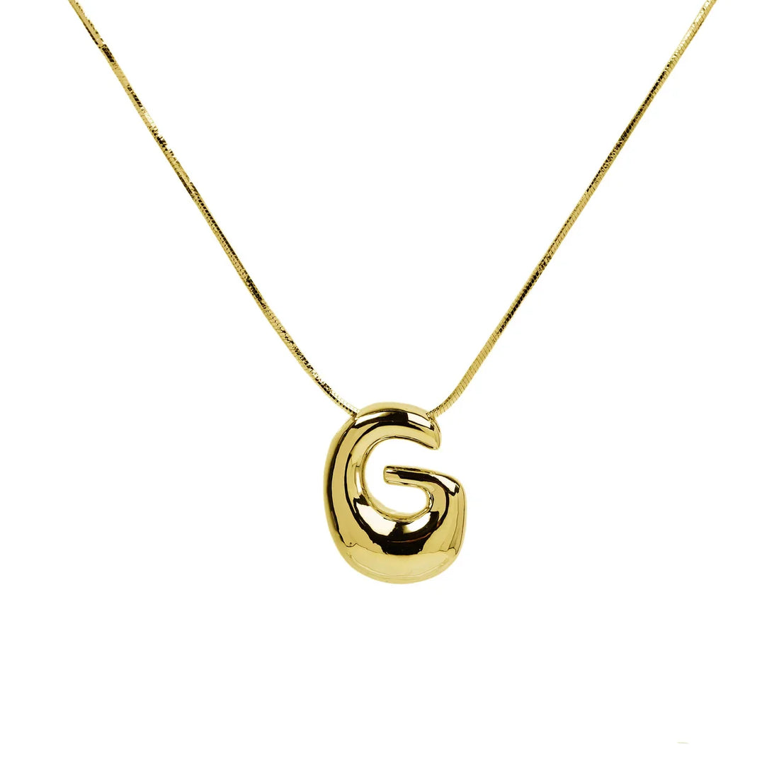 Waterdrop Initial Necklace