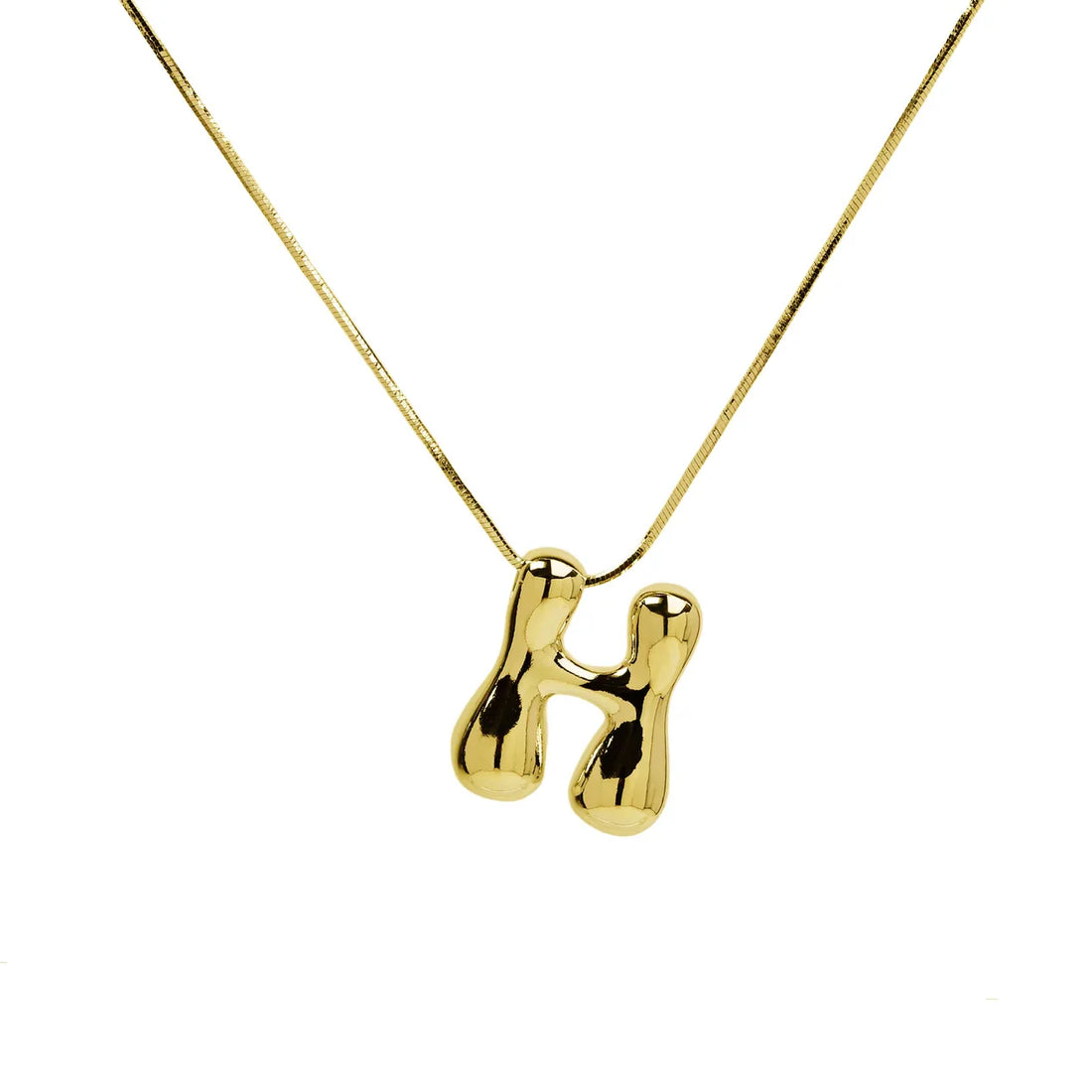 Waterdrop Initial Necklace