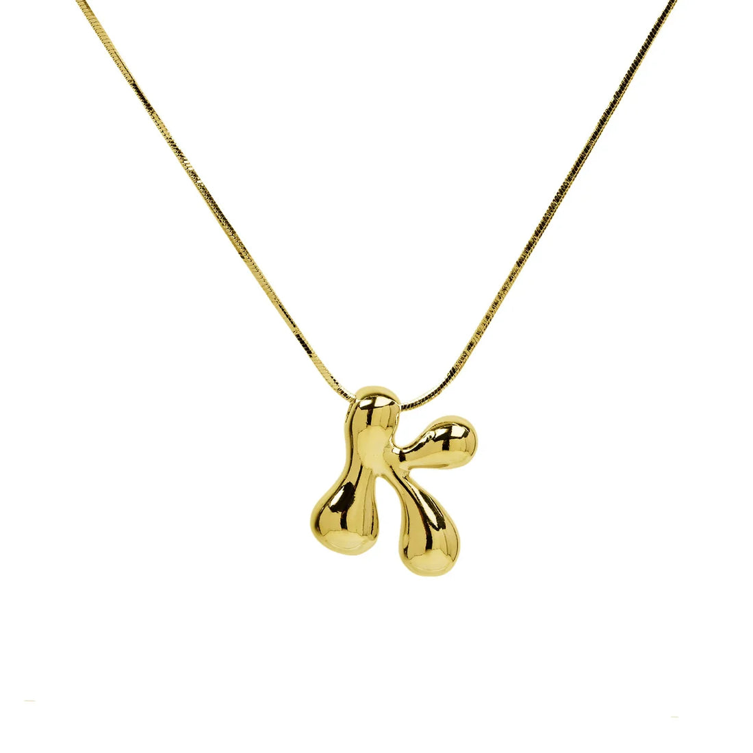Waterdrop Initial Necklace