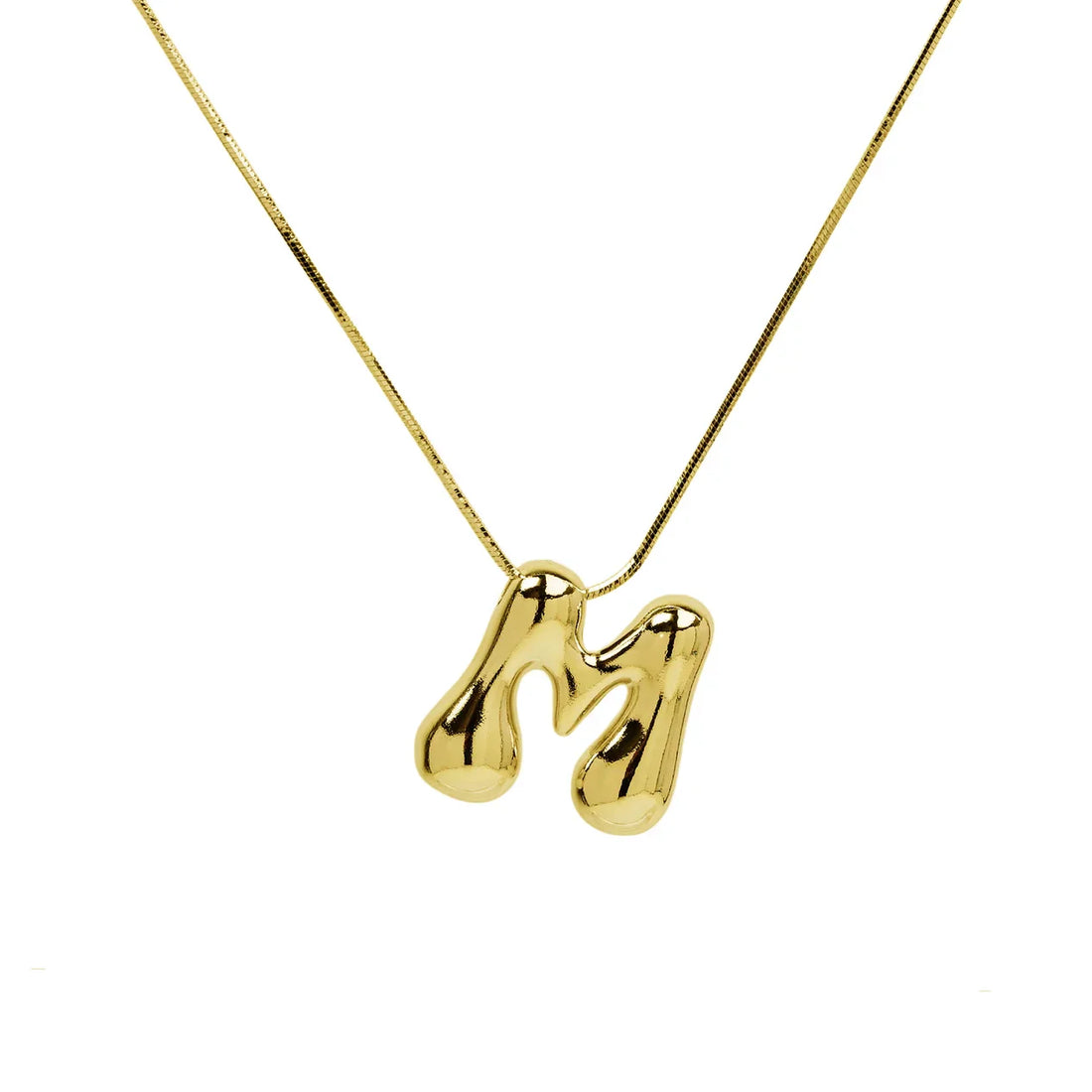 Waterdrop Initial Necklace