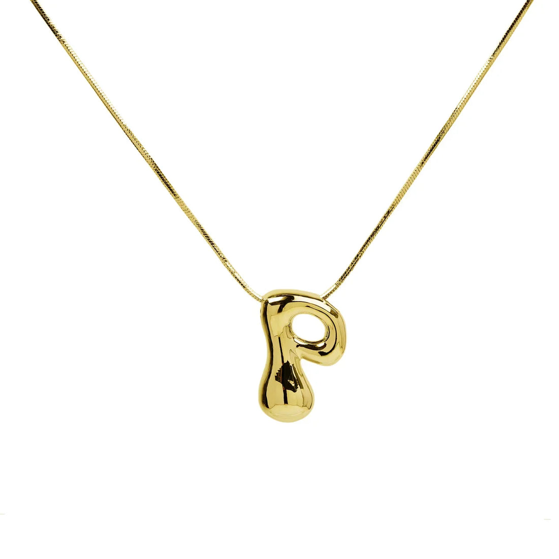 Waterdrop Initial Necklace