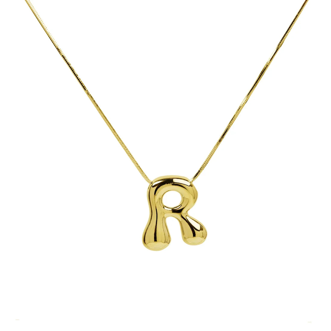 Waterdrop Initial Necklace