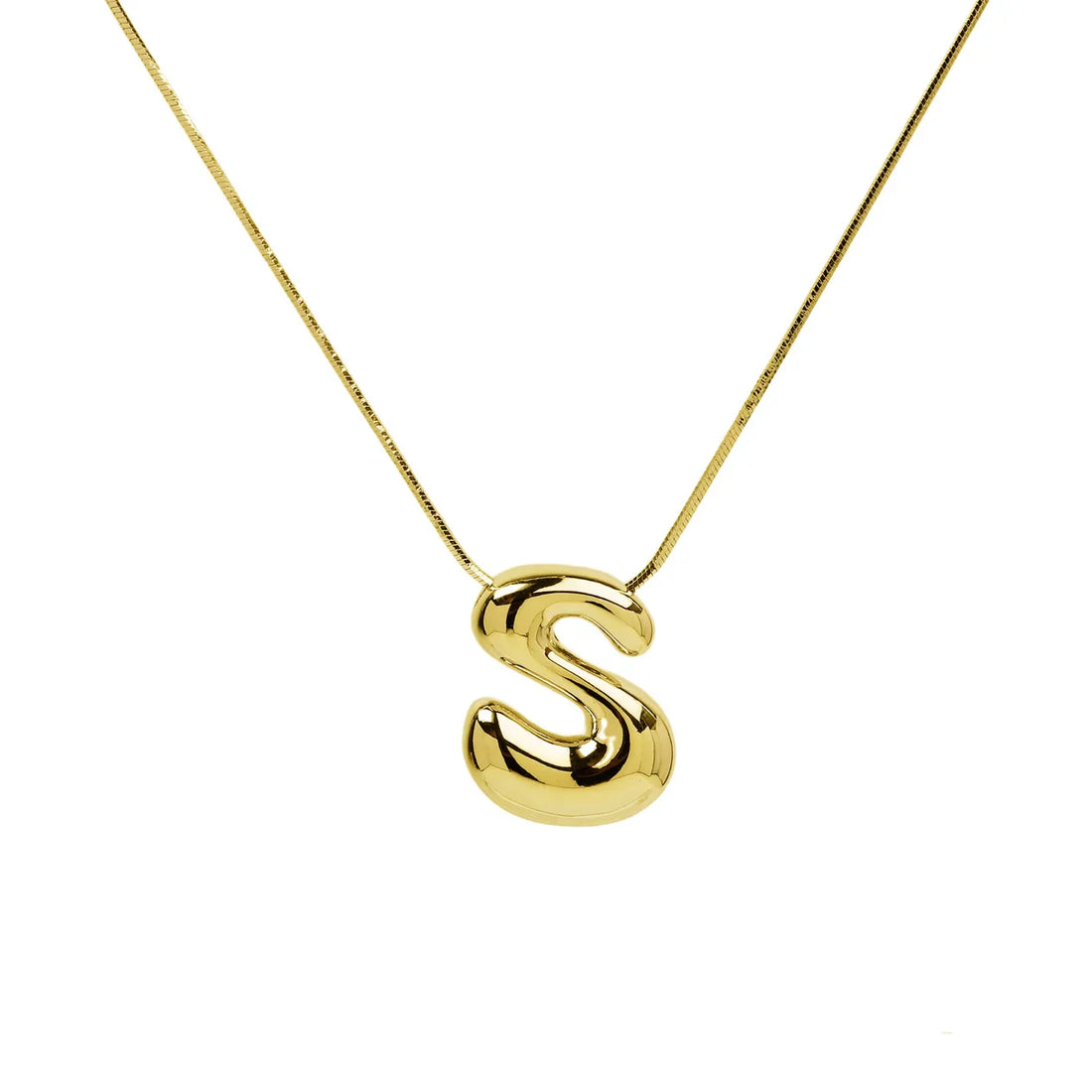Waterdrop Initial Necklace