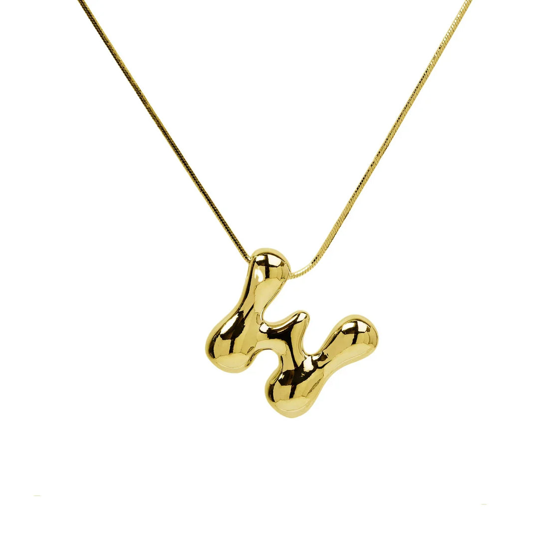 Waterdrop Initial Necklace