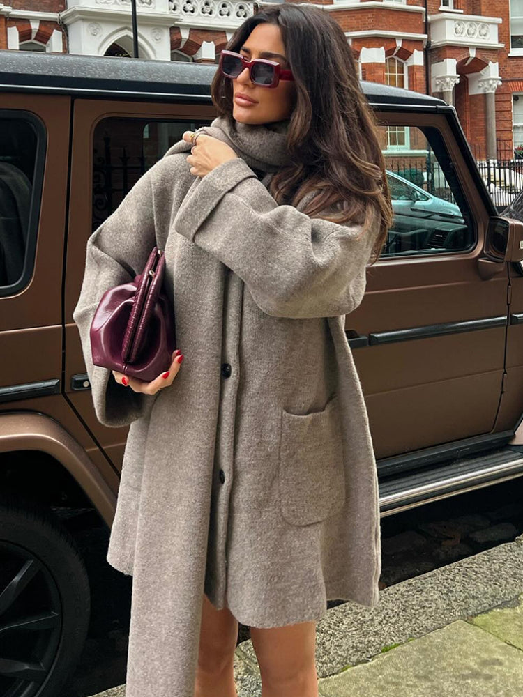 Winter Elegance Coat Scarf – Timeless Warmth and Style