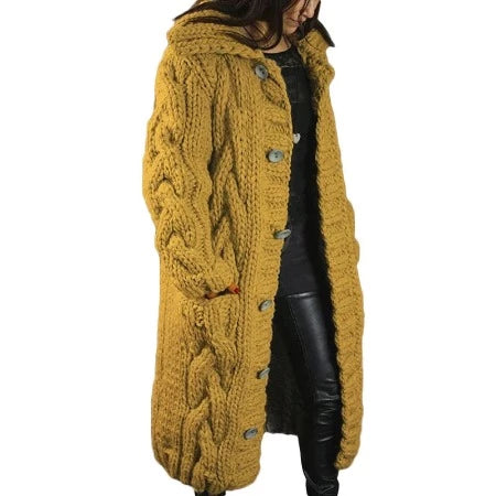 Ladies Thick Cardigan Sweaters