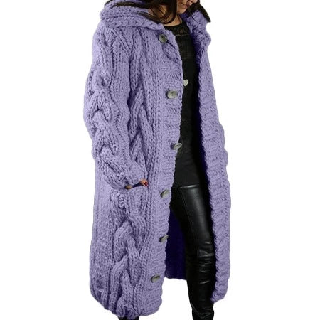 Ladies Thick Cardigan Sweaters