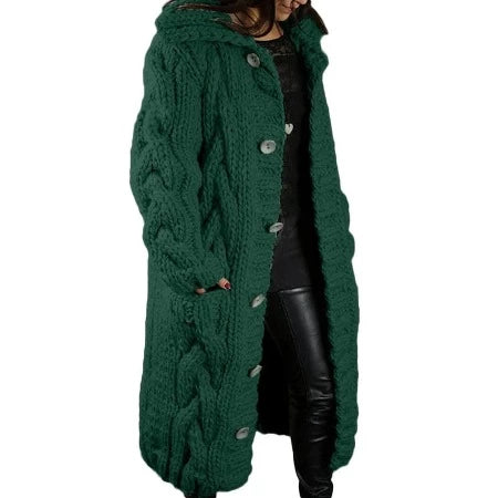 Ladies Thick Cardigan Sweaters