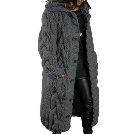 Ladies Thick Cardigan Sweaters