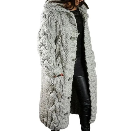 Ladies Thick Cardigan Sweaters