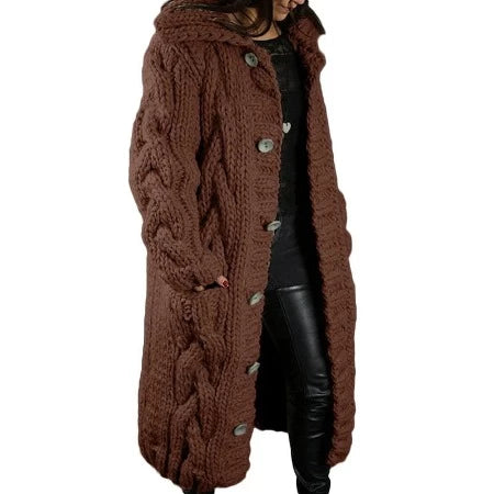 Ladies Thick Cardigan Sweaters
